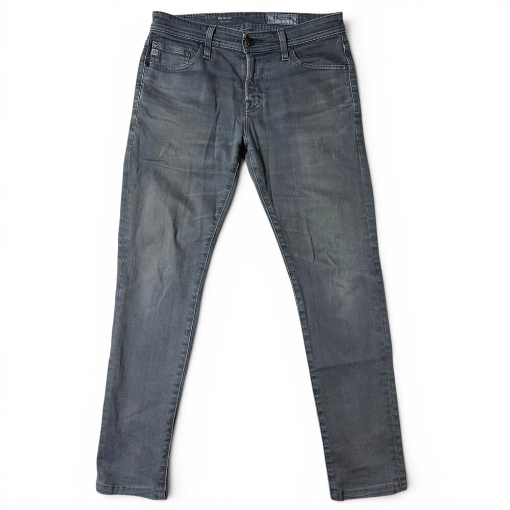 AG Adriano Goldschmied Dylan Slim Skinny Jeans Mens Size 30x28 Gray Stretch